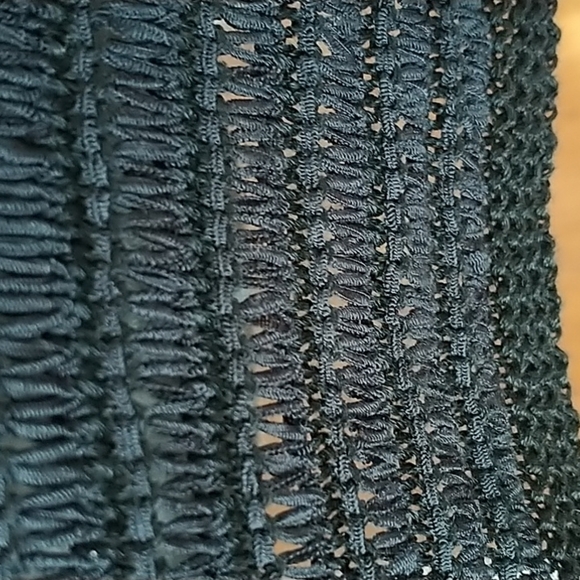 Andrea Jovine Black Knit Open Cardigan Sweater L - Picture 14 of 14